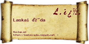 Laskai Éda névjegykártya
